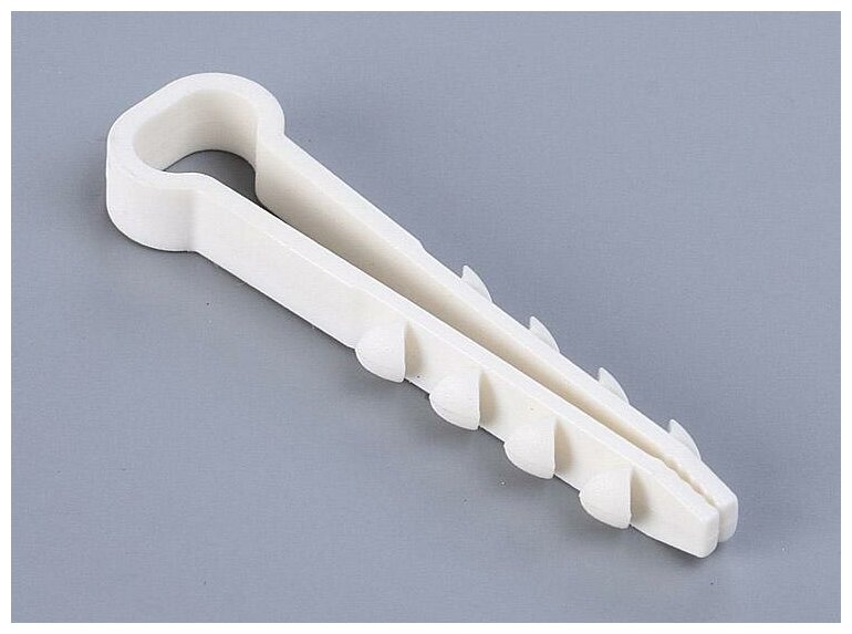 фото Дюбель-хомуты для плоских проводов ДХП 8-5 мм (100 шт.) {59234}