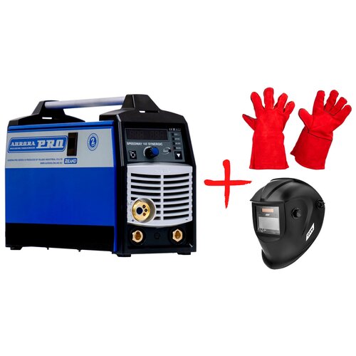 Сварочный полуавтомат Aurora SPEEDWAY 160 SYNERGIC Маска сварочная Хамелеон и Краги 3200000₽