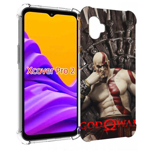 Чехол MyPads God of War Кратос для Samsung Galaxy Xcover Pro 2 задняя-панель-накладка-бампер чехол mypads god of war кратос атрей для samsung galaxy xcover 5 задняя панель накладка бампер