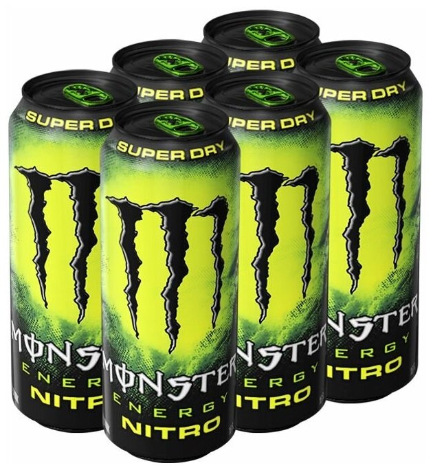 Энергетический напиток Monster Energy Nitro с цитрусовым вкусом (Польша), 500 мл (6 шт) - фотография № 1