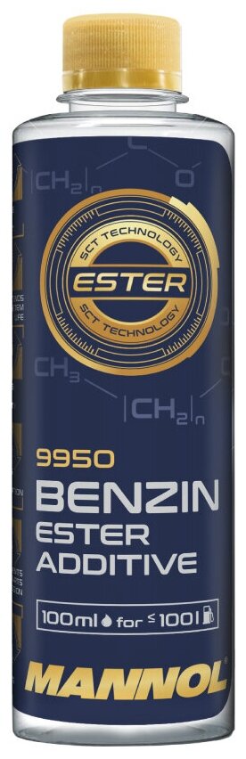 MANNOL Смазывающая присадка в бензин Benzin Ester Additive 9950 100ml