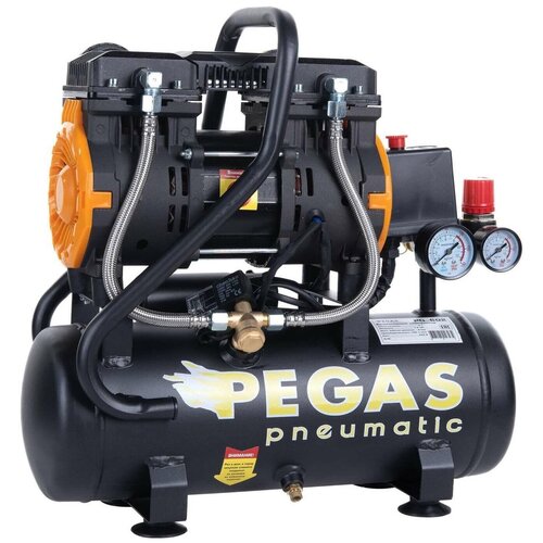 Безмасляный Pegas PG-602, 6 л, 1.4 кВт бесшумный компрессор pegas pg 1400 проф серия