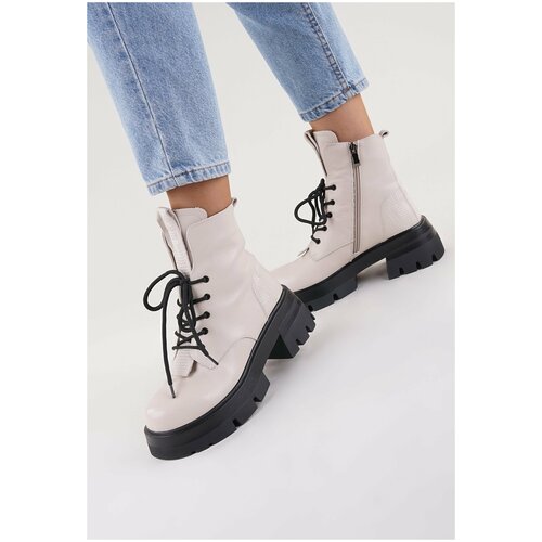 фото Ботинки mario berlucci, молочный, 39