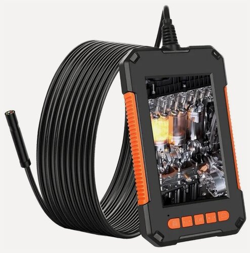 Изображение товара Промышленный видео-эндоскоп с камерой 8 мм, длиной 2 м. Mike Store MSP-40-01,/экран 4,3"дюйма/HD1080P/водонепроницаемый IP67/2600 мАч.