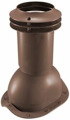 Выход вентиляции канализации Viotto, для металлочерепицы, коричневый шоколад (RAL 8017)