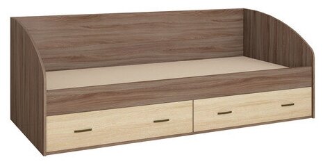 фото Кровать с ящиками Орион ЛДСП тэкс ясень шимо/дуб сонома