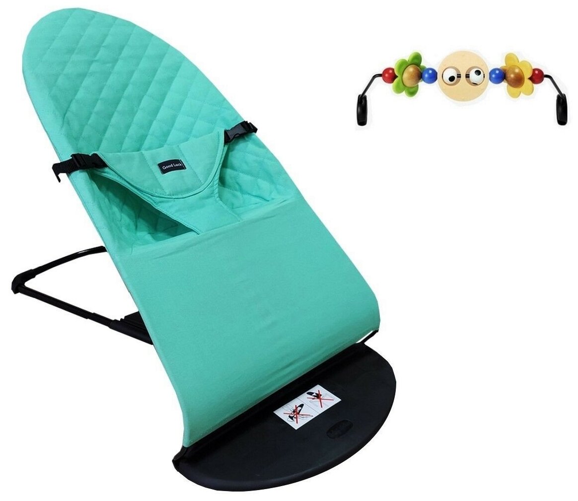 Шезлонг детский 0+ Baby Balance Chair Бирюзовый