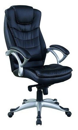 Компьютерное кресло Хорошие кресла Patrick для руководителя, обивка: экокожа, цвет: black