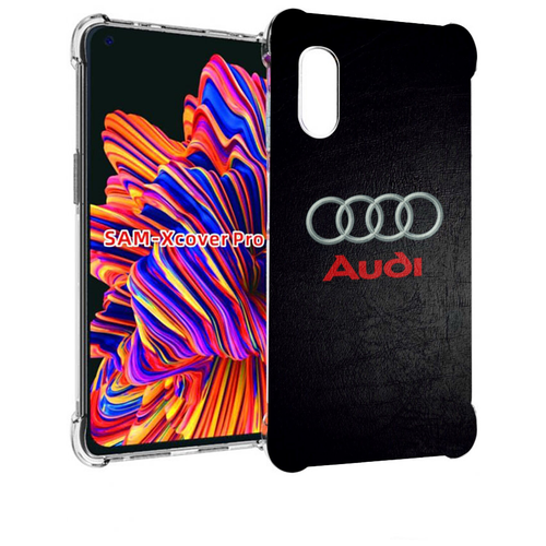 Чехол MyPads audi ауди 6 мужской для Samsung Galaxy Xcover Pro 1 задняя-панель-накладка-бампер