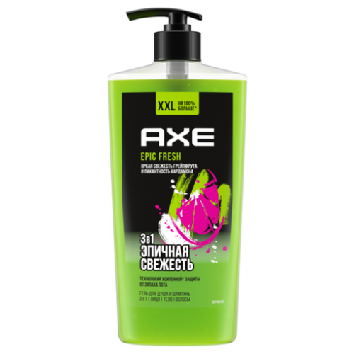 Unilever (Юнилевер) Мужской гель для душа 3в1 Axe Epic Fresh 700 мл