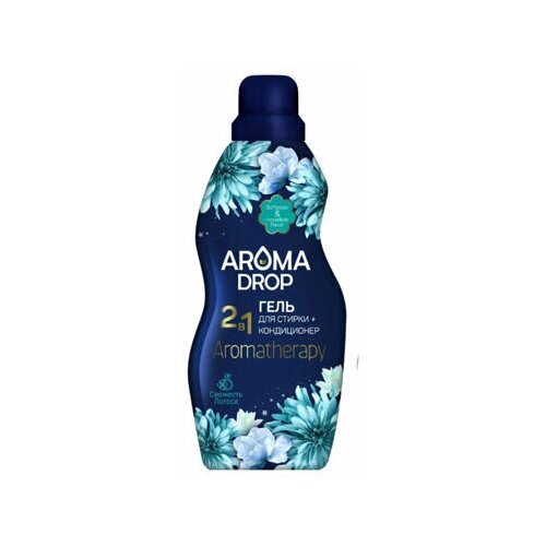 Гель для стирки 2 в 1 AROMA DROP Aromatherapy "Свежесть лотоса", 1000 г