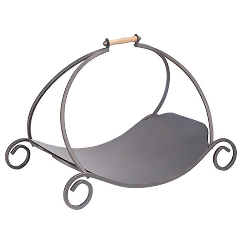 Дровница v71152 с дерев ручкой 50х37х61см пепельный 18794₽