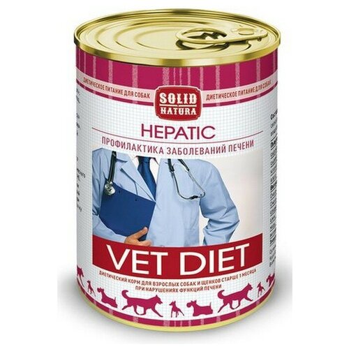 Консервы Solid Natura Vet Hepatic для собак (340 г) 12 шт.