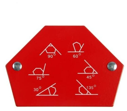 Магнитный угольник для сварки тундра, 30,45,60,75,90,135°, усилие на отрыв 11 кг 4121908 - фотография № 8