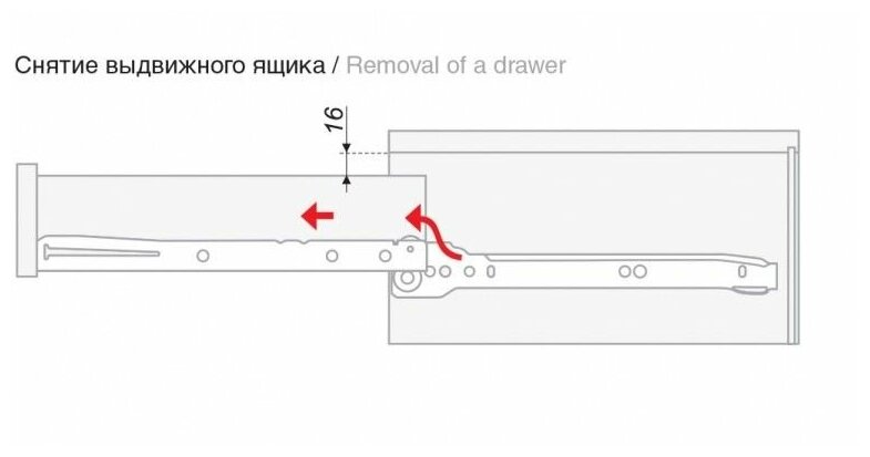 Направляющие роликовые 45 см, цвет белый, комплект для одного ящика. - фотография № 4