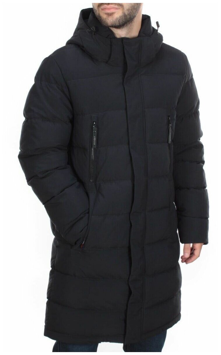 Куртка мужская зимняя тем син удлиненная 41 