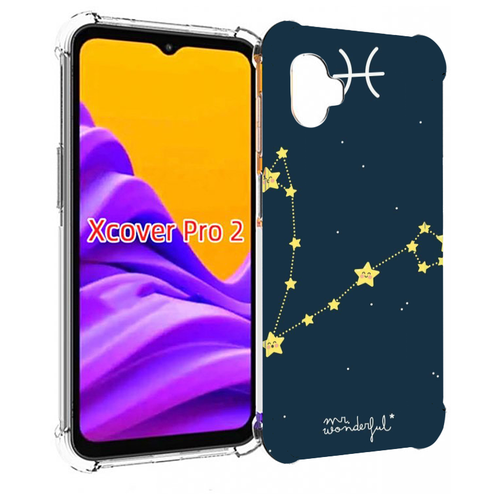 Чехол MyPads знак зодиака рыбы 1 для Samsung Galaxy Xcover Pro 2 задняя-панель-накладка-бампер чехол mypads знак зодиака рыбы 5 для samsung galaxy xcover 5 задняя панель накладка бампер