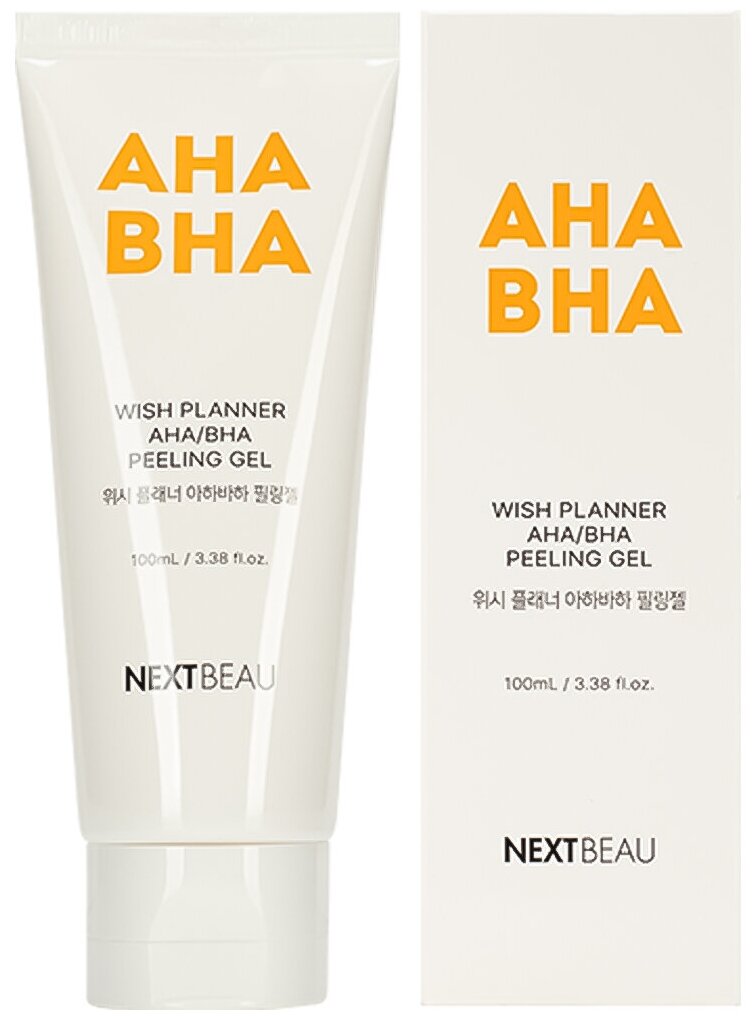 NEXTBEAU Отшелушивающий пилинг-гель с AHA/BHA кислотами для проблемной кожи, 100 мл, NEXTBEAU