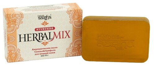 Aasha Herbals Аюрведическое мыло HerbаlMix сандал и трифала, 75 г