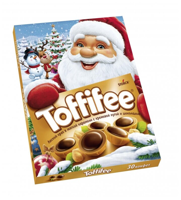 Набор конфет Toffifee Санта, Семья белок (нг), 250г