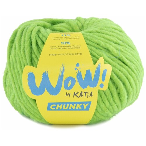 Пряжа для вязания Katia Wow-Chunky, 75% акрил, 15% шерсть, 10% альпака