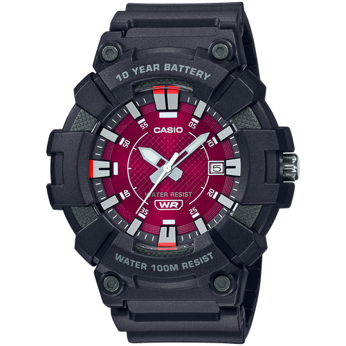 Наручные часы CASIO Collection MW-610H-4A, черный, красный