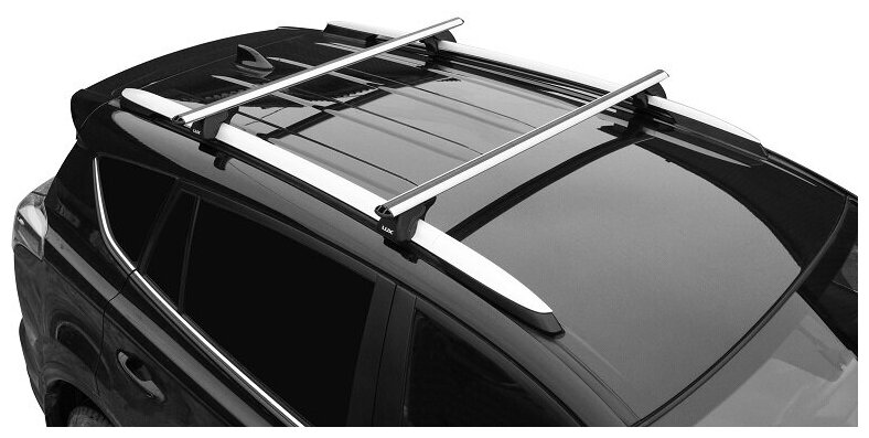 LUX Багажник на крышу на рейлинги LUX классик с дугами 1,2м Аэро 53мм
