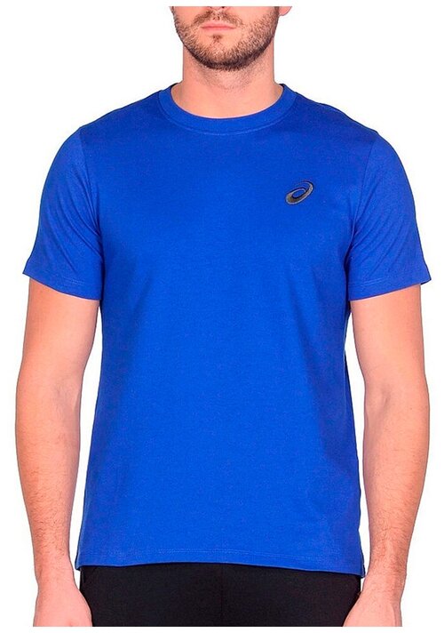 Футболка ASICS Small Chest Logo Tee, размер M, синий