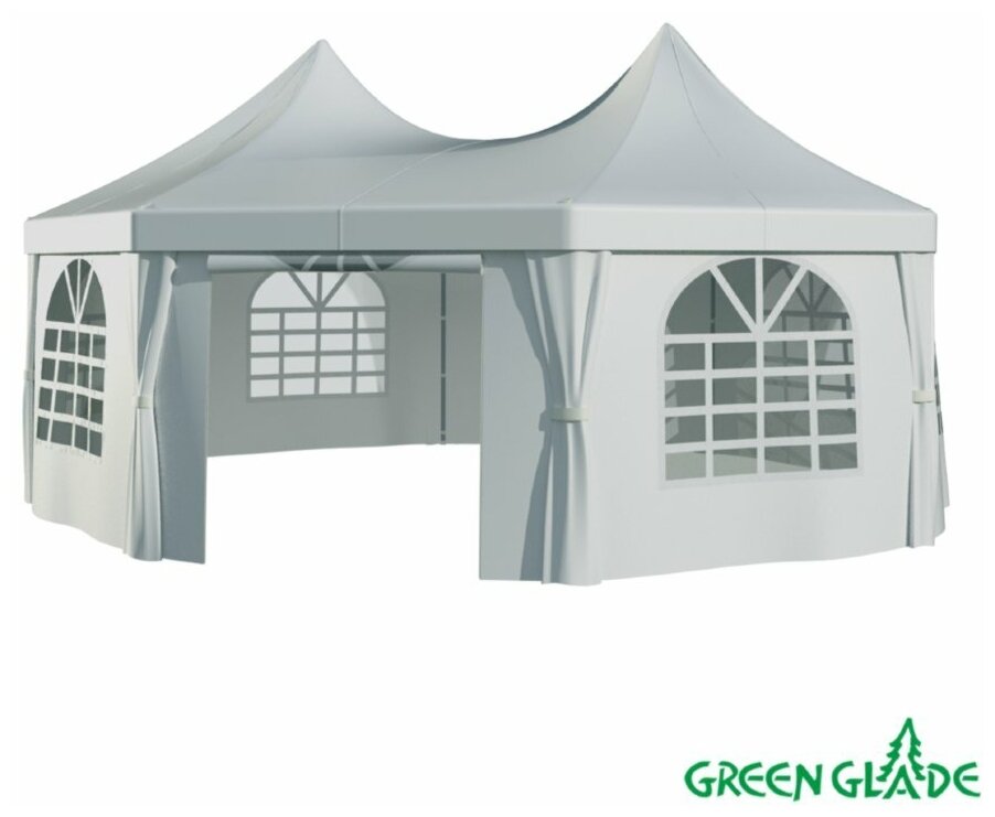 Green Glade Шатер-беседка Green Glade 1052 2,5х2,5х2,5х2,5х3,4м полиэстер 2 коробки - фотография № 8