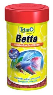 TETRA BETTA MENU корм хлопья для петушков и других лабиринтовых рыб (100 мл) - фотография № 7