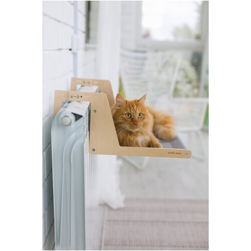 Гамак для кошек на батарею c защитой Сканди