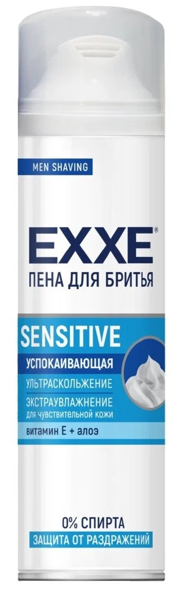 Пена для бритья Sensitive EXXE, 200 г, 200 мл