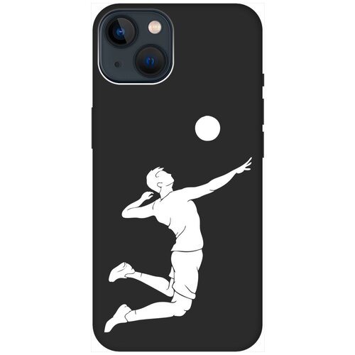 Силиконовый чехол на Apple iPhone 14 Plus / Эпл Айфон 14 Плюс с рисунком Volleyball W Soft Touch черный силиконовый чехол на apple iphone 14 plus эпл айфон 14 плюс с рисунком volleyball w soft touch черный