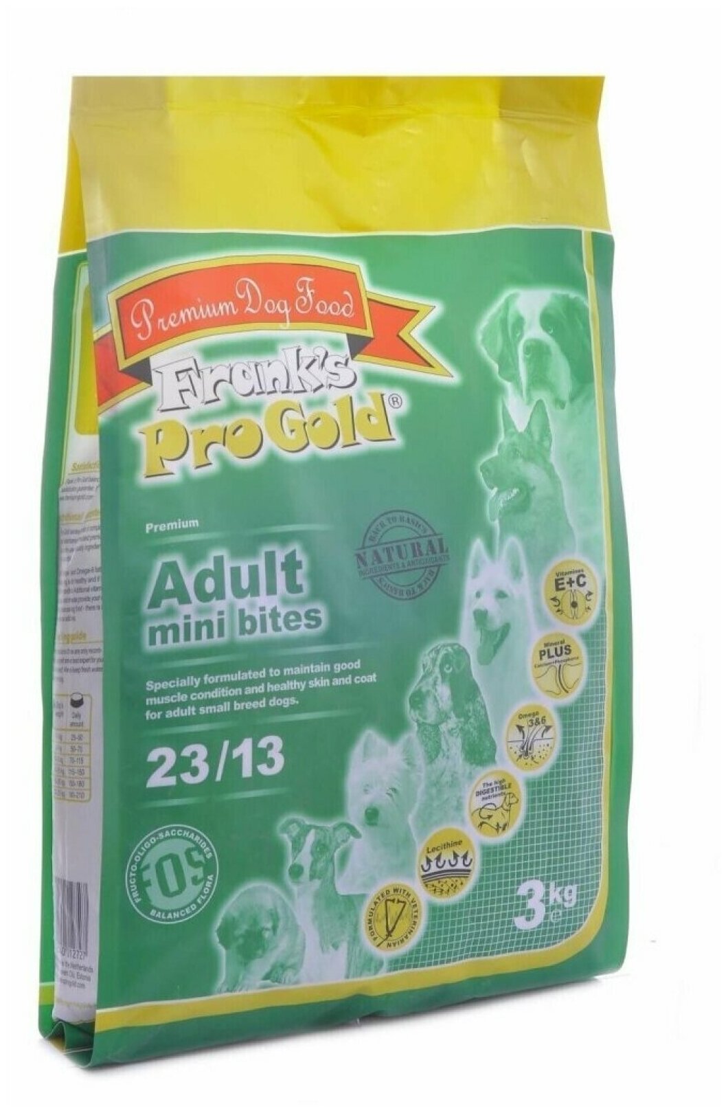 Frank's ProGold Adult Mini Bites 23/13 - Корм для собак малых пород 3 кг