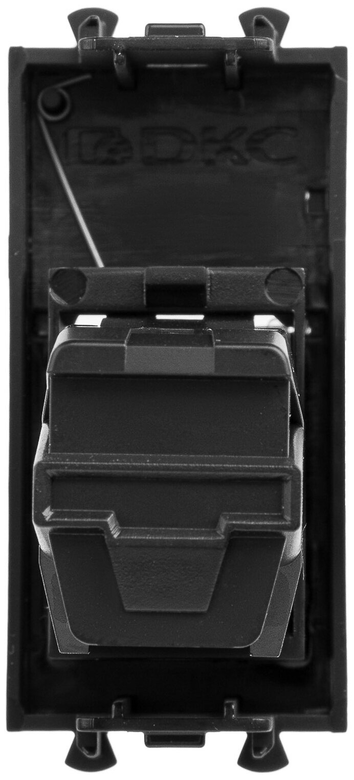 Розетка HDMI 1мод. Avanti "Черный квадрат" тип А-А модульная DKC 4402251 - фотография № 3