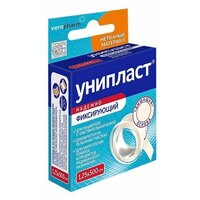 Лейкопластырь фиксирующий нетканый Унипласт 1,25см x 500см