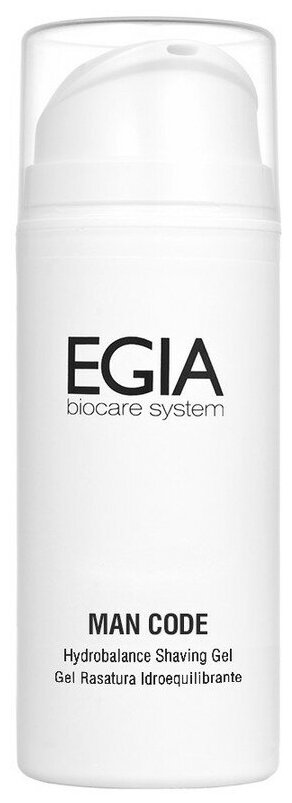 Гель для бритья Man code Hydrobalance EGIA, 150 мл