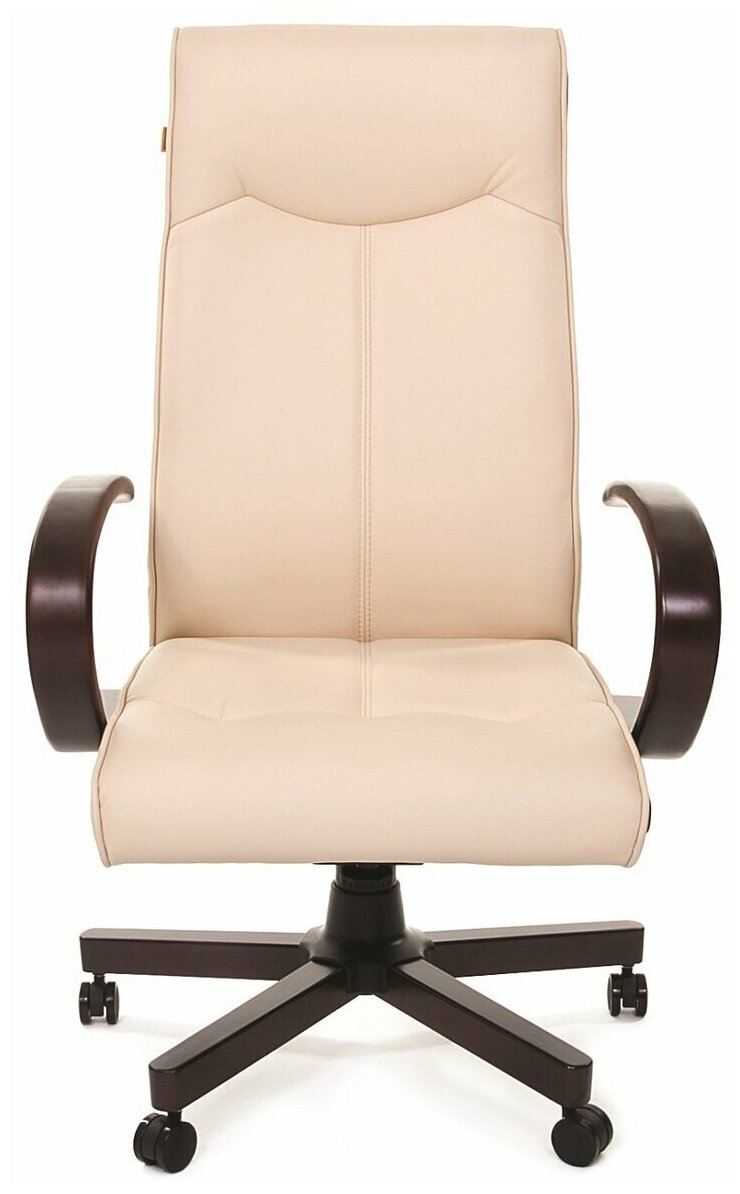 Кресло для руководителя Тайпит Chairman 411 обивка: искусственная кожа цвет: Бежевый - фотография № 2