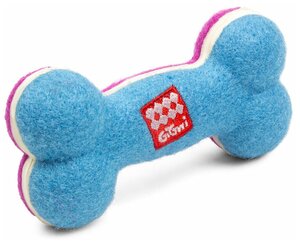Игрушка для собак Dog Toys кость малая С пищалкой 11 СМ (теннисная резина)