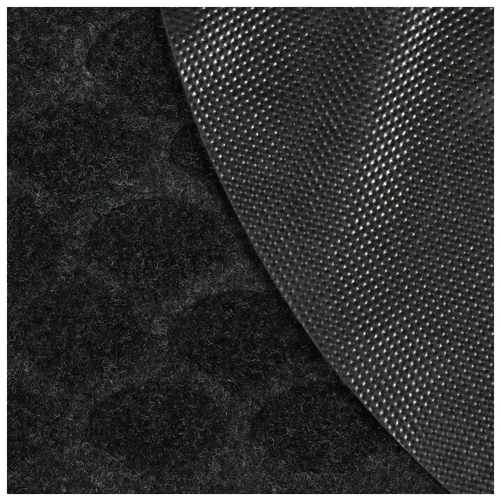 Коврик придверный влаговпитывающий «Чешуйки», 60x90 см, цвет чёрный - фотография № 4