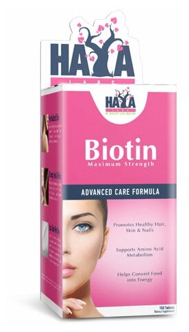 Haya Labs Biotin Maximum Strength (Биотин) 10000 мкг 100 таблеток