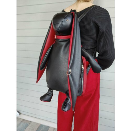 Рюкзак MargoNika, черный, красный