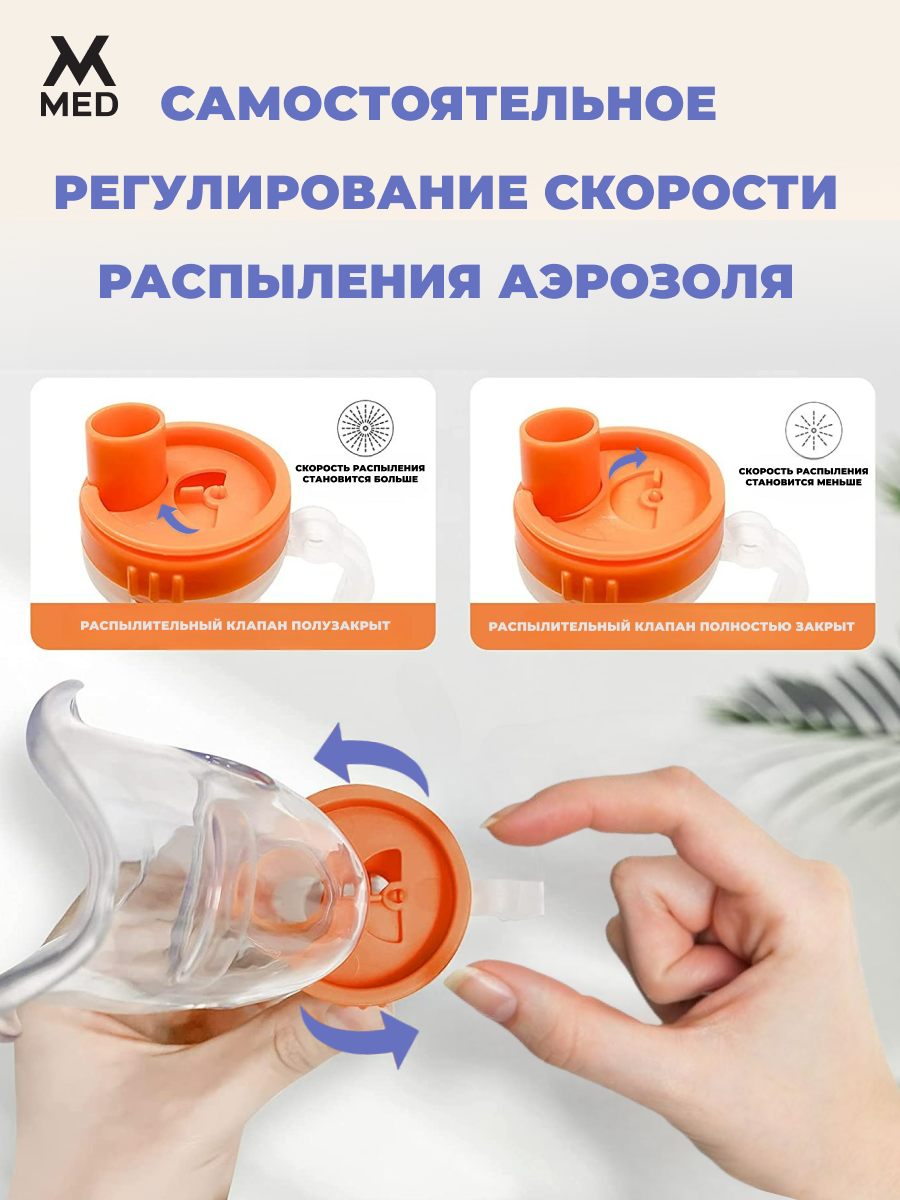 Изображение Ингалятор небулайзер компрессорный, с низким уровнем шума, чехол для хранения в комплекте