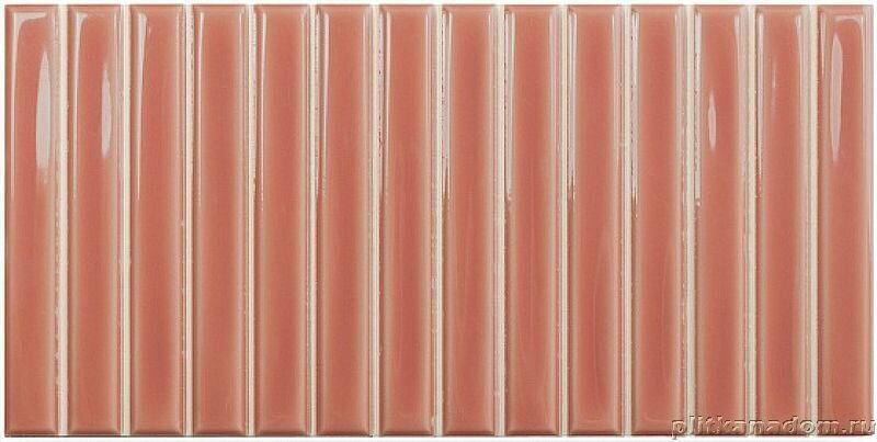 Wow Sweet Bars Coral Красная Глянцевая Настенная плитка 12,5x25