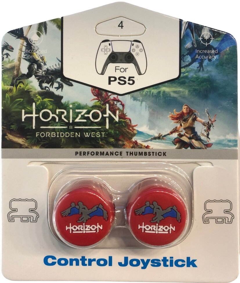 Насадки на стики Thumbstick Horizon Forbidden West (Red) (PS4 / PS5)
