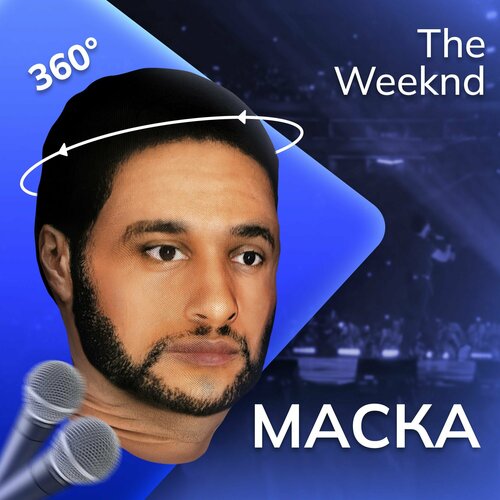 фото Карнавальная тканевая маска на лицо the weeknd уикенд daki daki