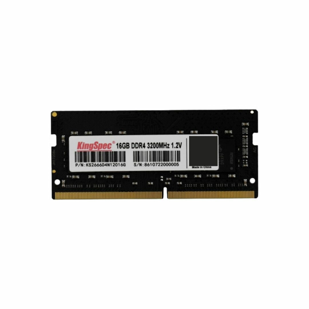 Оперативная память Kingspec 16Gb DDR4 SODIMM 2666MHz KS2666D4N12016G — фото 1