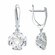 Серьги Diamant online, серебро, 925 проба, родирование, фианит, г...
