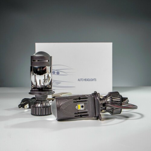 Светодиодные лампы H4 Мини Линзы для Hyundai Accent / Мини Линзы H4 / Ближний - Дальний