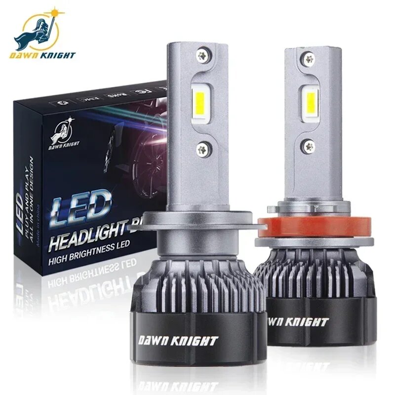 DAWNKNIGHT K5C Mini 40W H7 H4 Long Life Version Светодиодная лампа для фар 4300K K6C Led HB3 H11 Лампа H1 HB4 Светодиодные фонари для автомобиля 12 В, 6000K, H7
